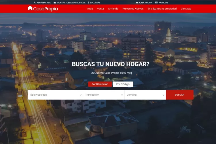 Lanzamiento Sitio Web Casa Propia | Casa Propia - Propiedades en Osorno, Corredora de propiedades en Osorno · Chile